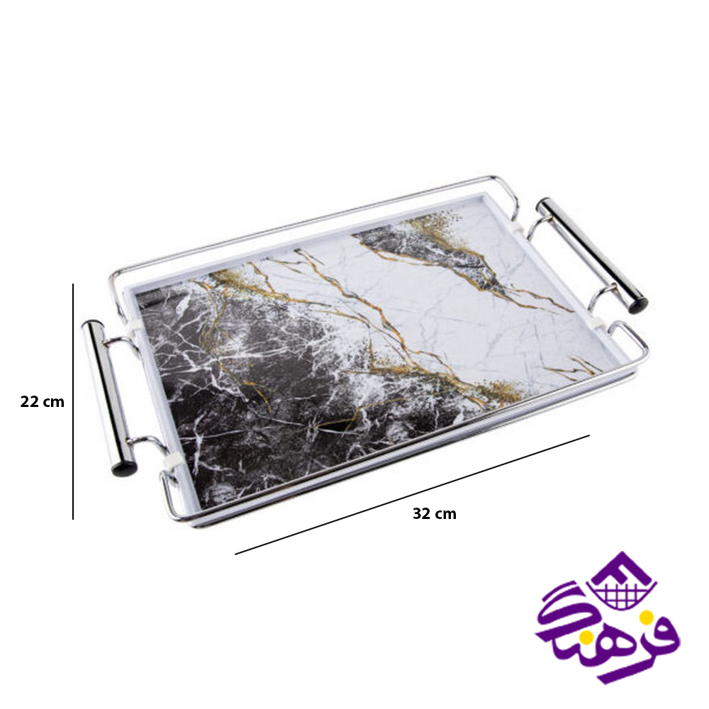سینی کارن هدیه رنگ کروم