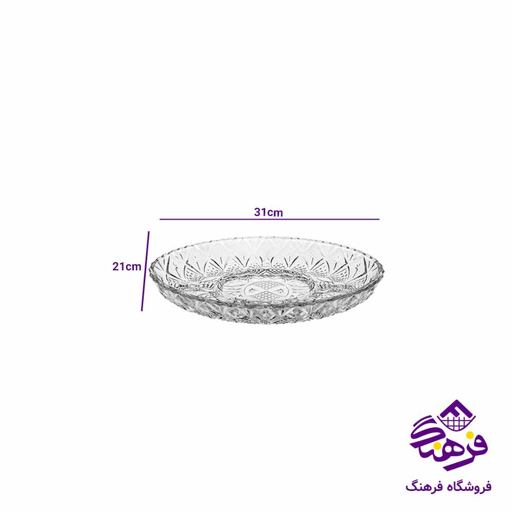  اردو خوری بلور کاوه مدل لاروس 5خانه بیضی