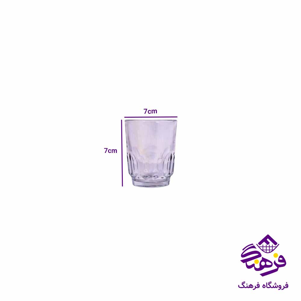  استکان بلور کاوه مدل عینکی (72عددی)
