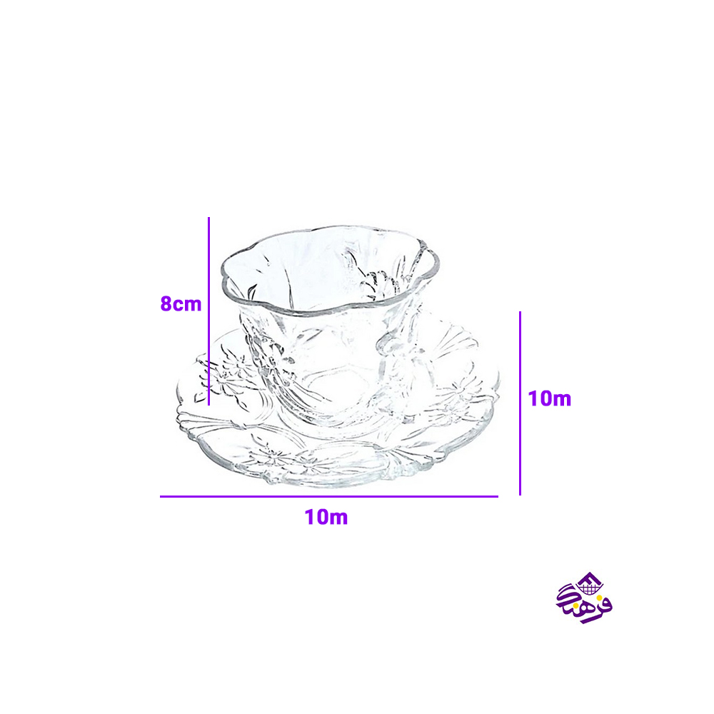 فنجان نلبکی اتیلا کادو کاوه (4دک)