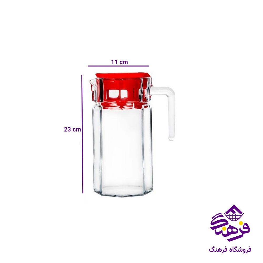 پارچ درب دار بلور کاوه مدل برلیان نیو