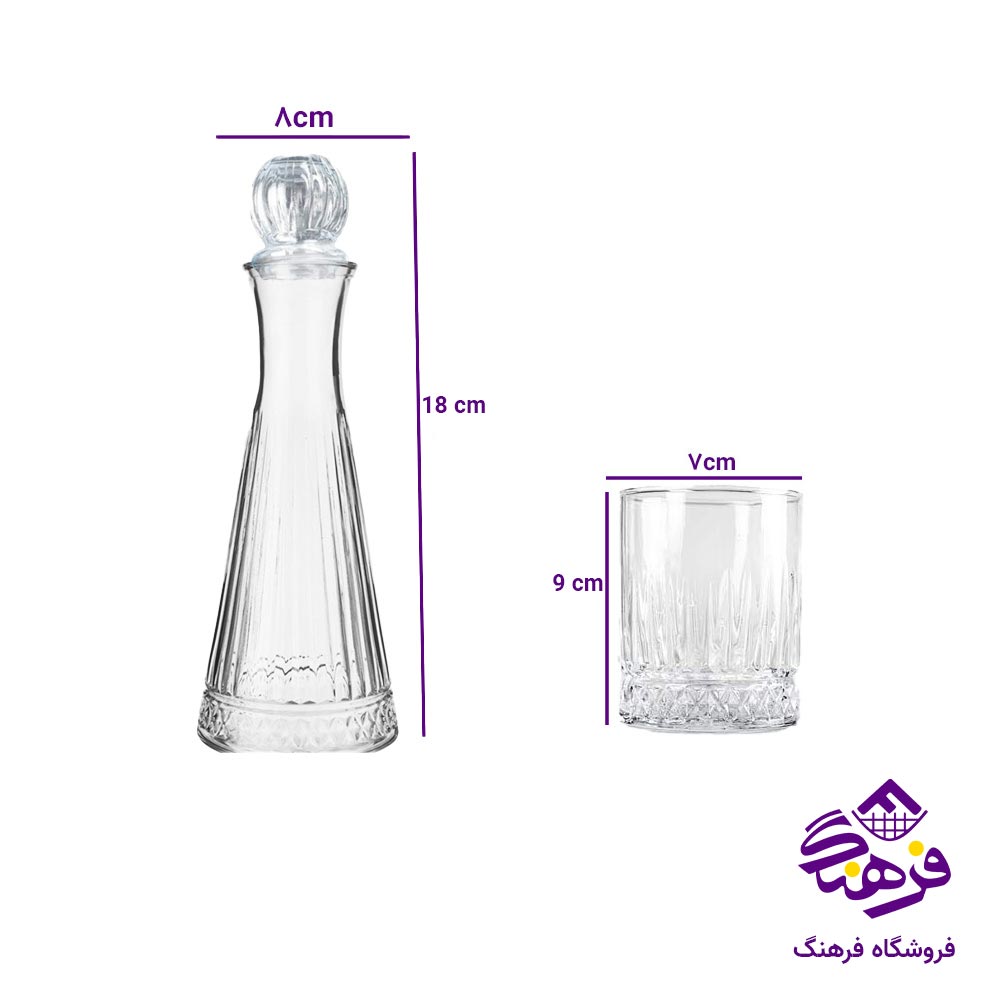 جام و لیوان بلور کاوه مدل اسلو 750 cc