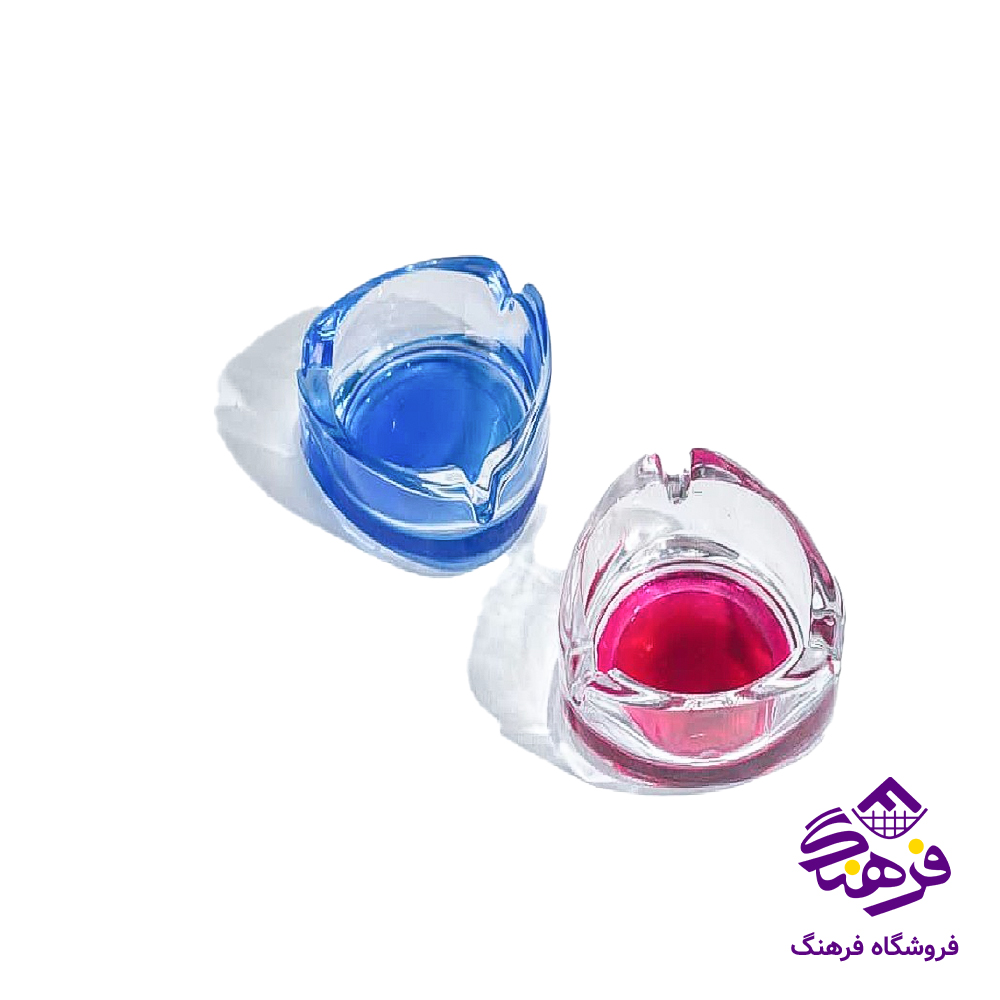 زیرسیگاری تیفانی رنگی کادو کاوه (جفتی) (24دک)
