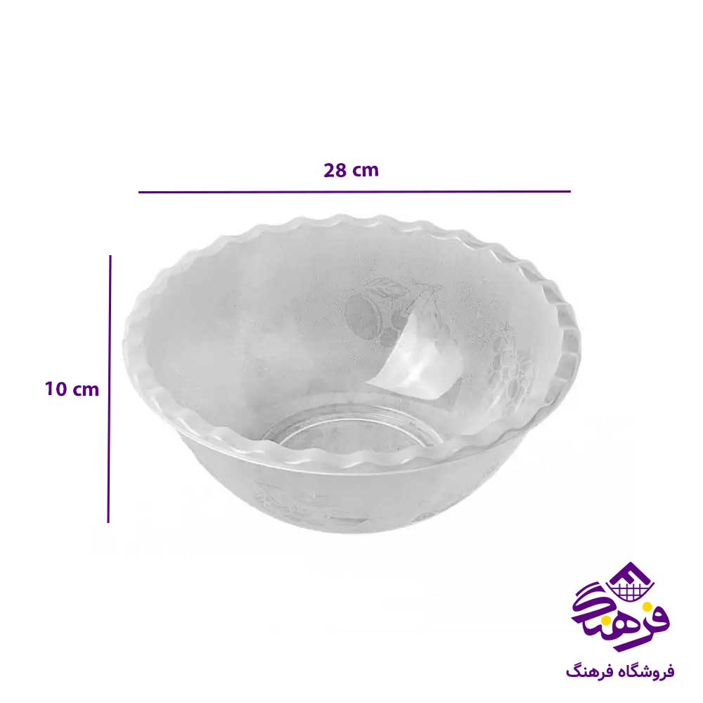 کاسه قدح ایده ال مدل درسا سایز 3 شفاف کد 4033