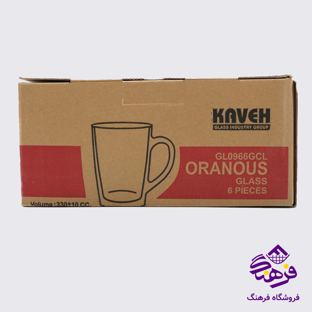 لیوان اورانوس دسته دار کادو کاوه (4دک)