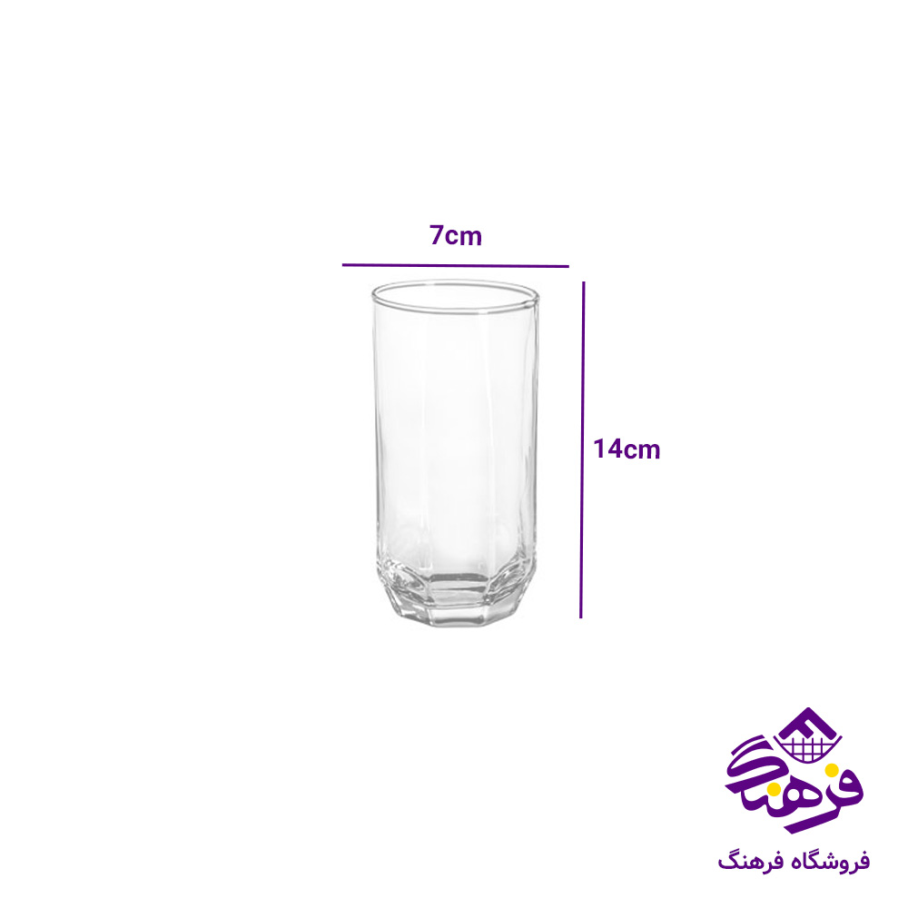 لیوان الماس بلند کادو کاوه (6دک)