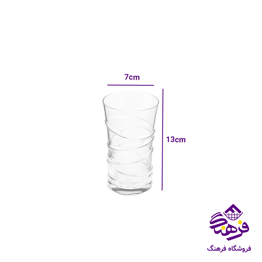 لیوان مدل دنس بلور کاوه