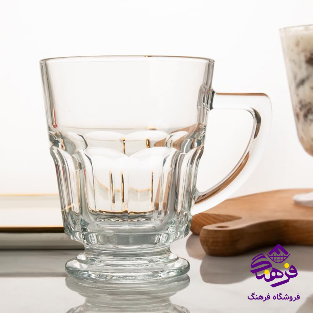 لیوان کیوتو دسته دار کادو بلور کاوه