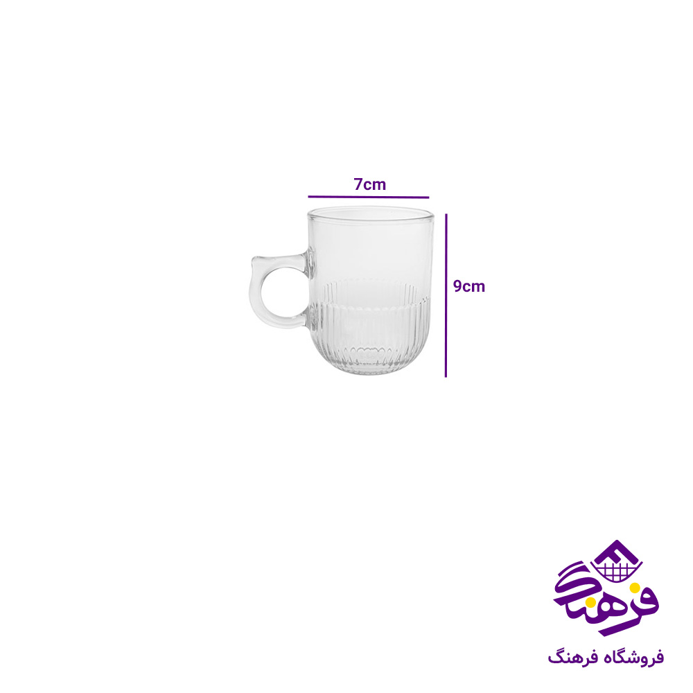 لیوان لیونل دسته دار کادو کاوه (6دک)