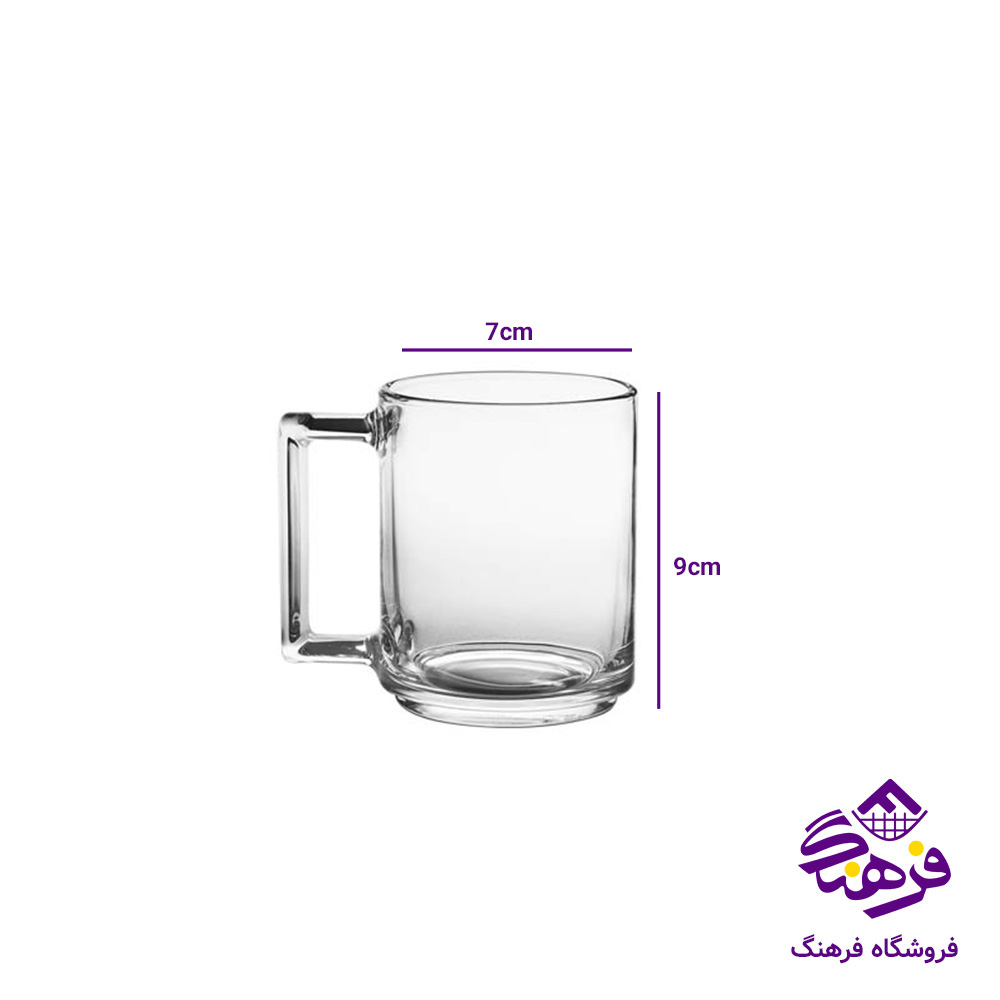 لیوان نیوزلند دسته دار شیرینگ کاوه 6دک