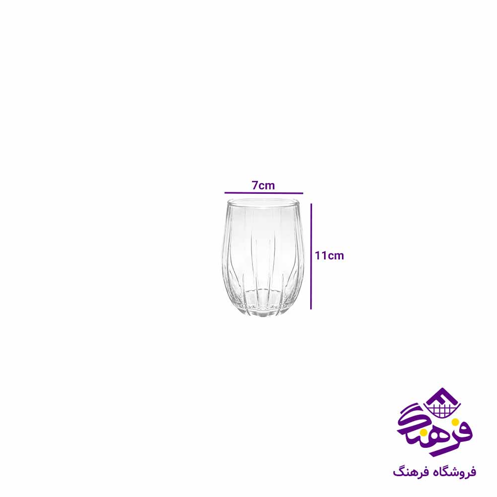  لیوان بلور کاوه مدل سیلوان (6عددی)