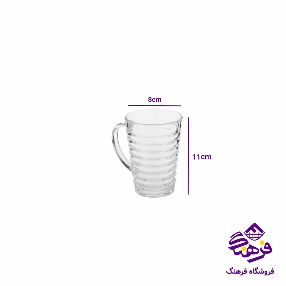  لیوان بلورکاوه مدل اتلاتنا (6عددی) 