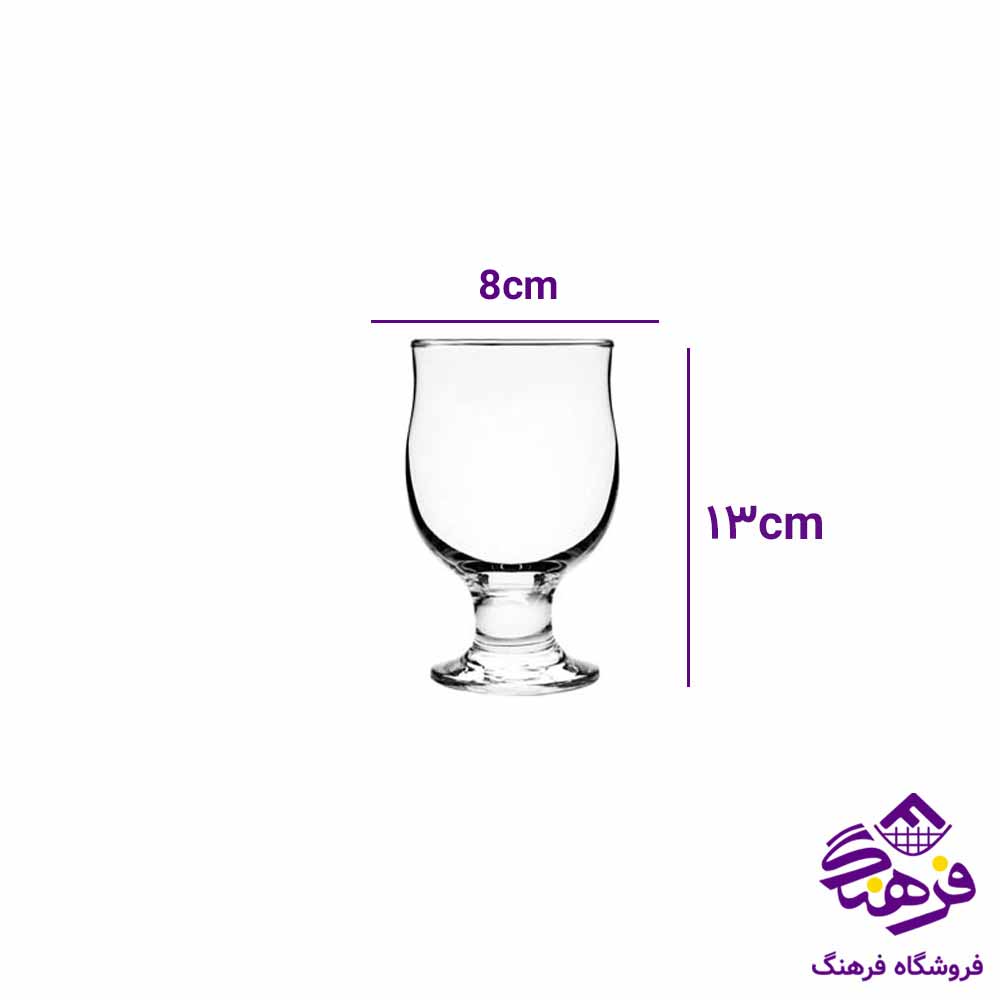 لیوان بلور کاوه مدل موکا (6عددی) 