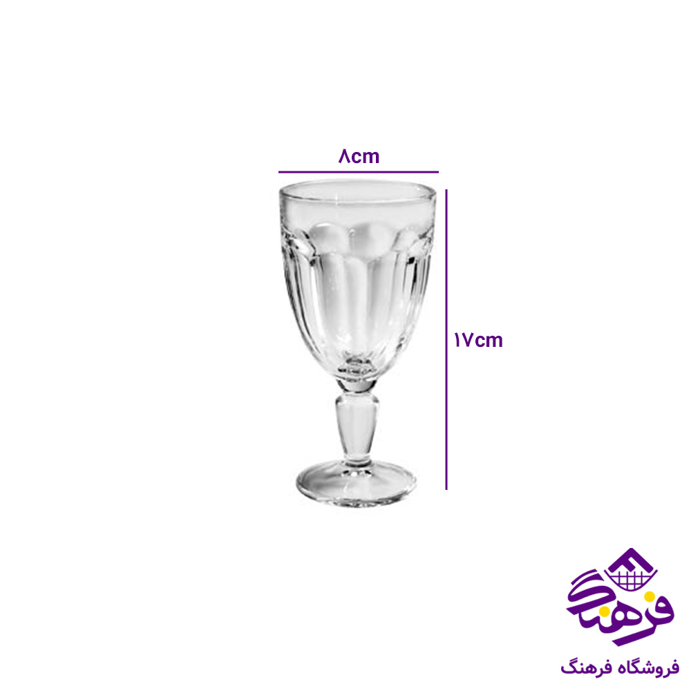 لیوان بارسا1 پایه دار پنجره ای کاوه 3عددی 8دک