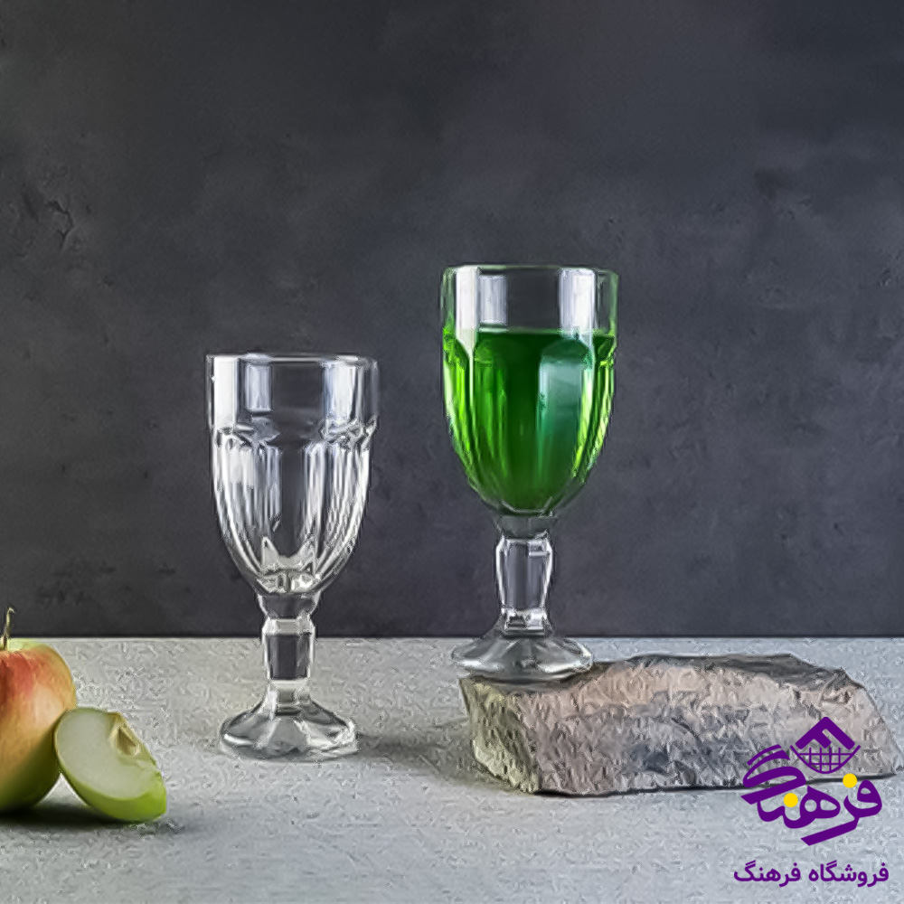 لیوان بارسا1 پایه دار پنجره ای کاوه 3عددی 8دک