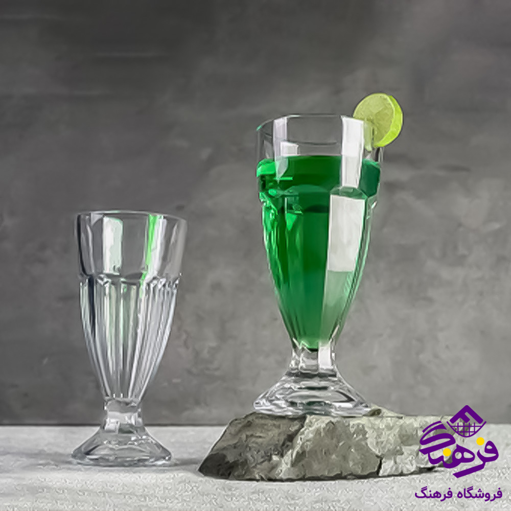 لیوان بارسا2 پایه دار پنجره ای کاوه 3عددی 6دک