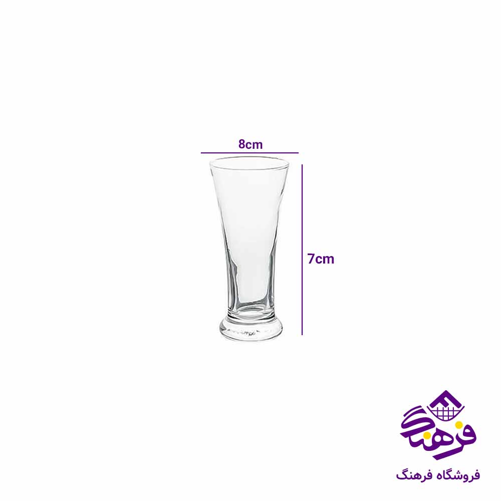  لیوان بلورکاوه مدل پالیز (6عددی)