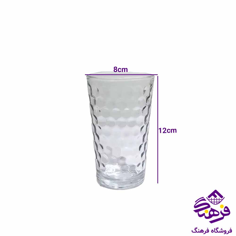  لیوان بلور کاوه مدل کلاسیک کندو (6عددی)