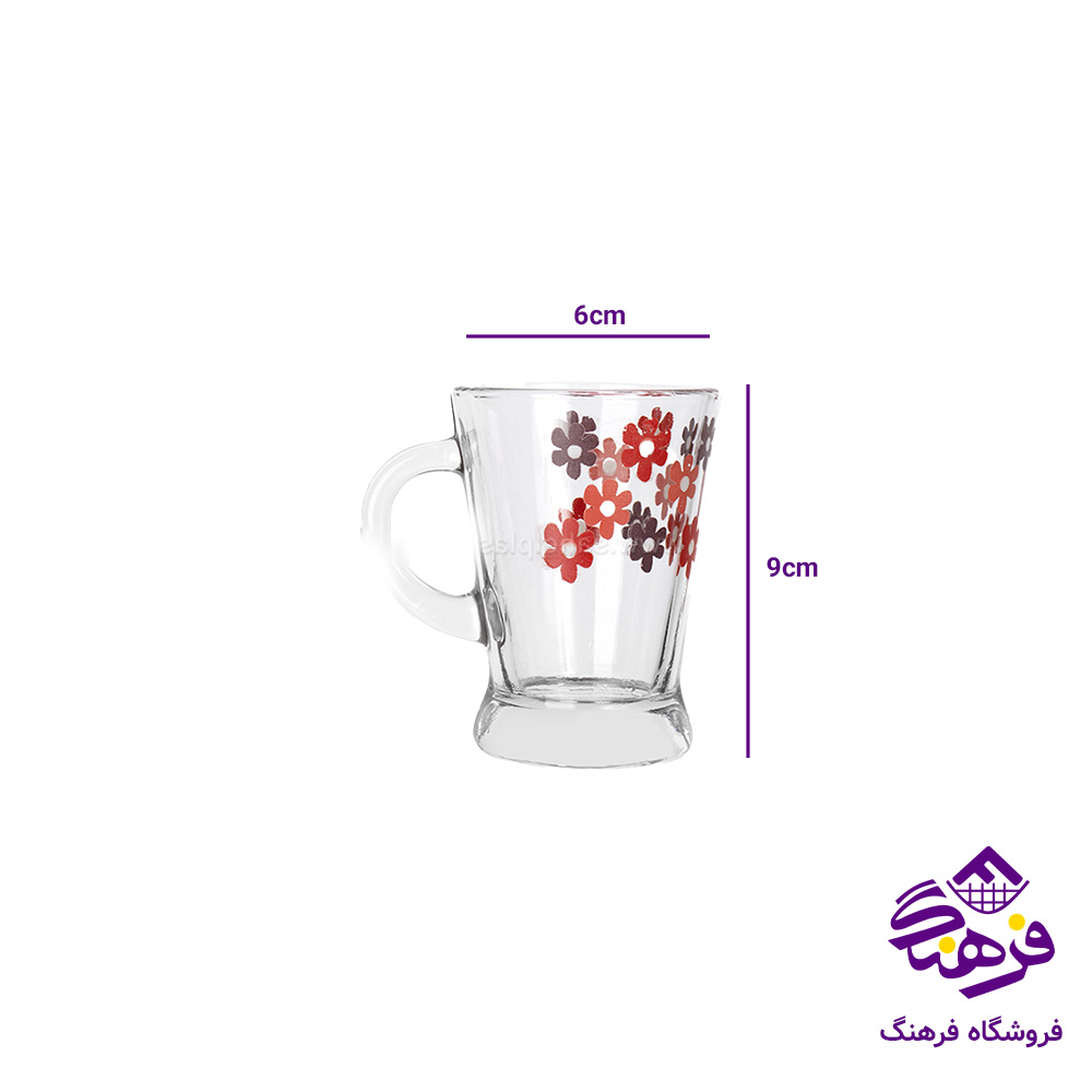نیم لیوان فرگو دسته دار چاپی کادو کاوه (6دک)