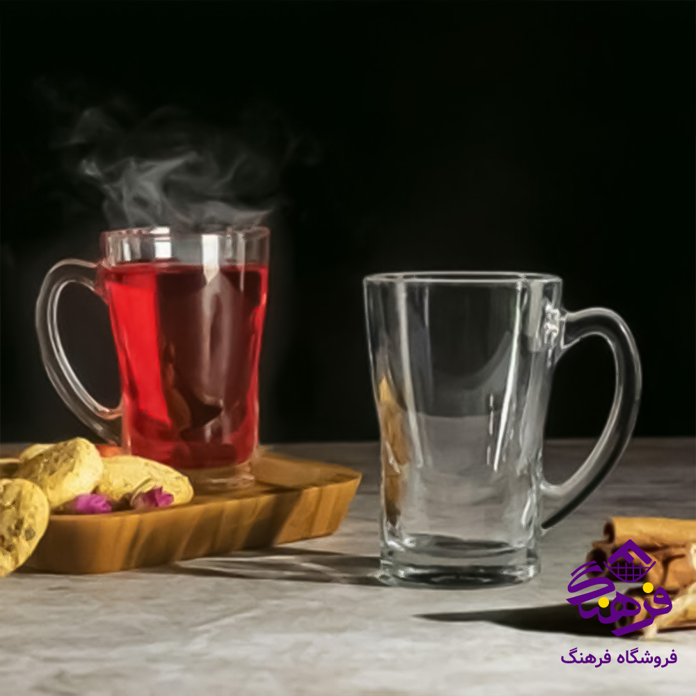 نیم لیوان اپولو دسته دار کادو کاوه (6دک)