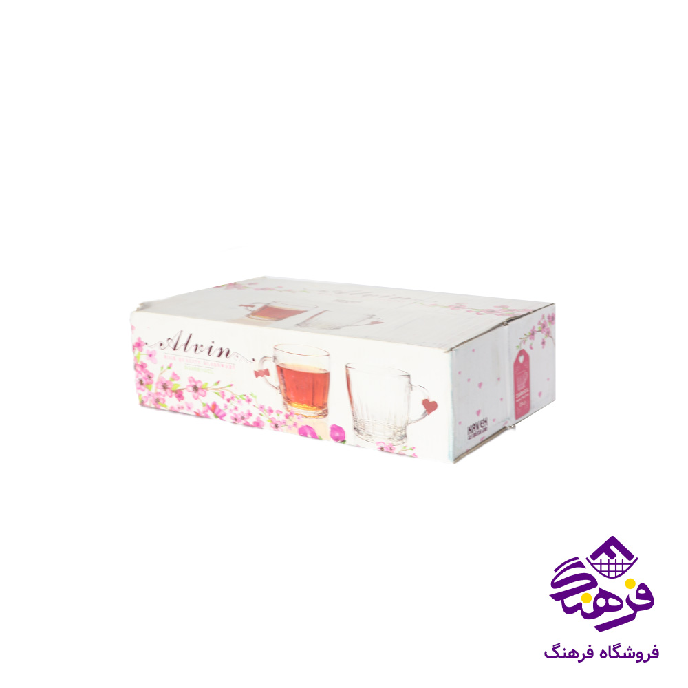 نیم لیوان الوین دسته دار کادو کاوه (6دک)