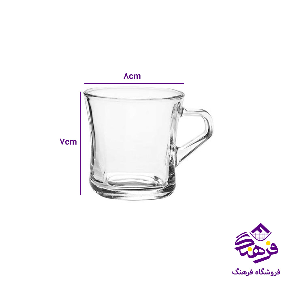 نیم لیوان سالینا دسته دار کادو کاوه (6دک)