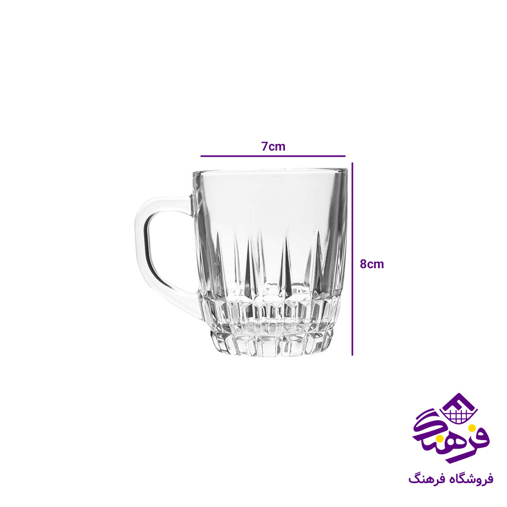نیم لیوان لنس دسته دار کادو کاوه