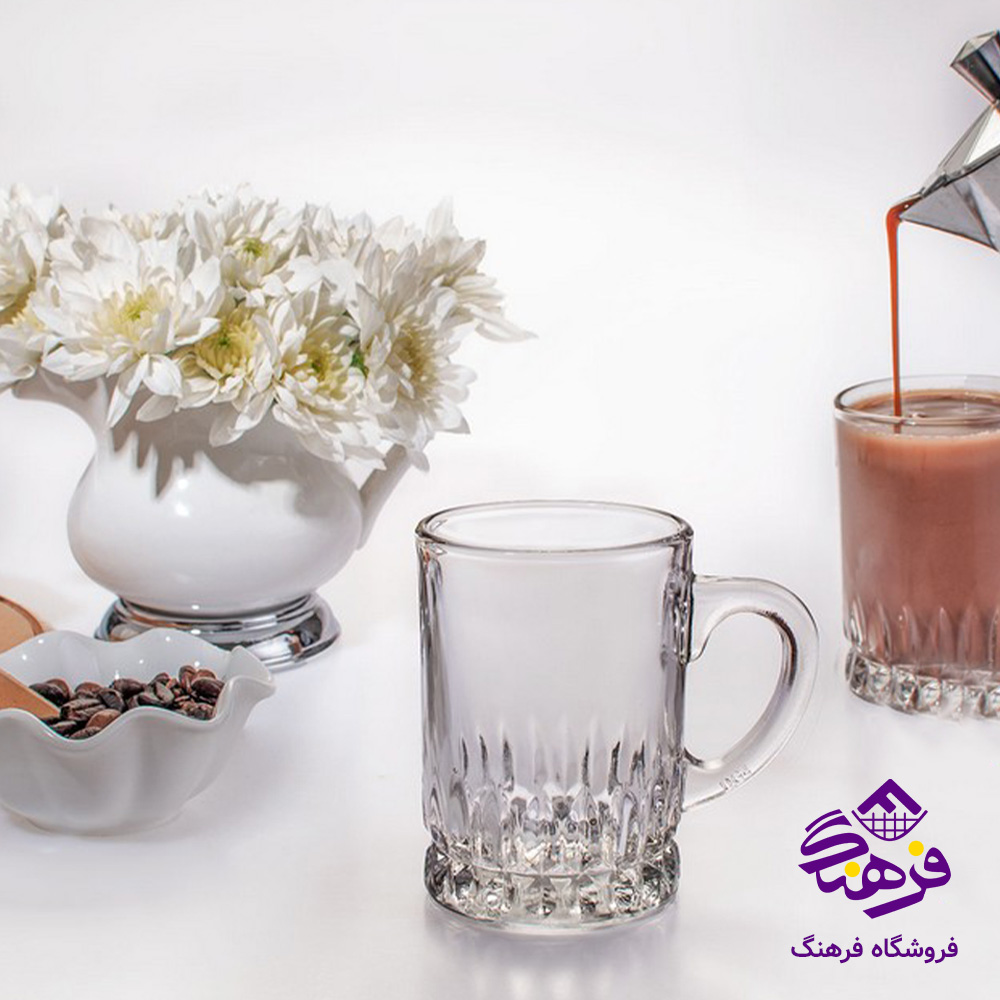 نیم لیوان وترو دسته دار کادو کاوه (6دک)