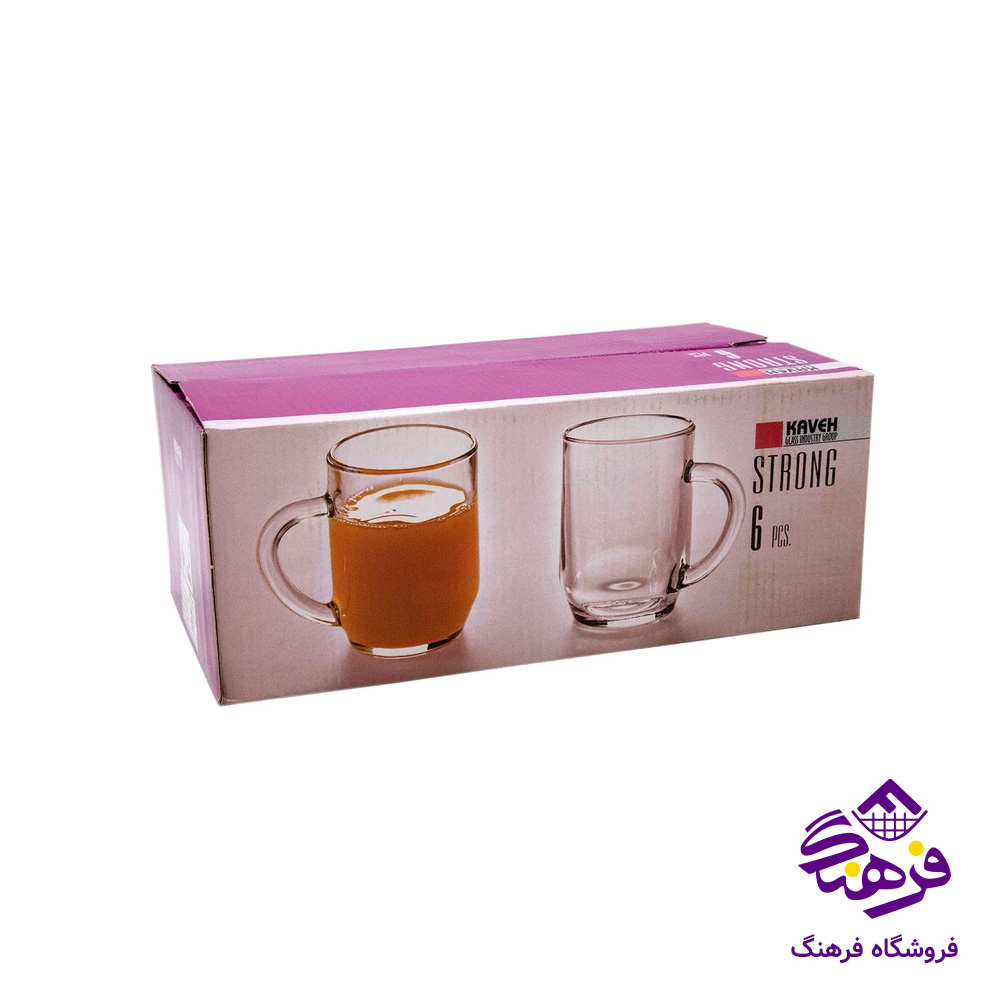 نیم لیوان استرانگ دسته دار کادو کاوه