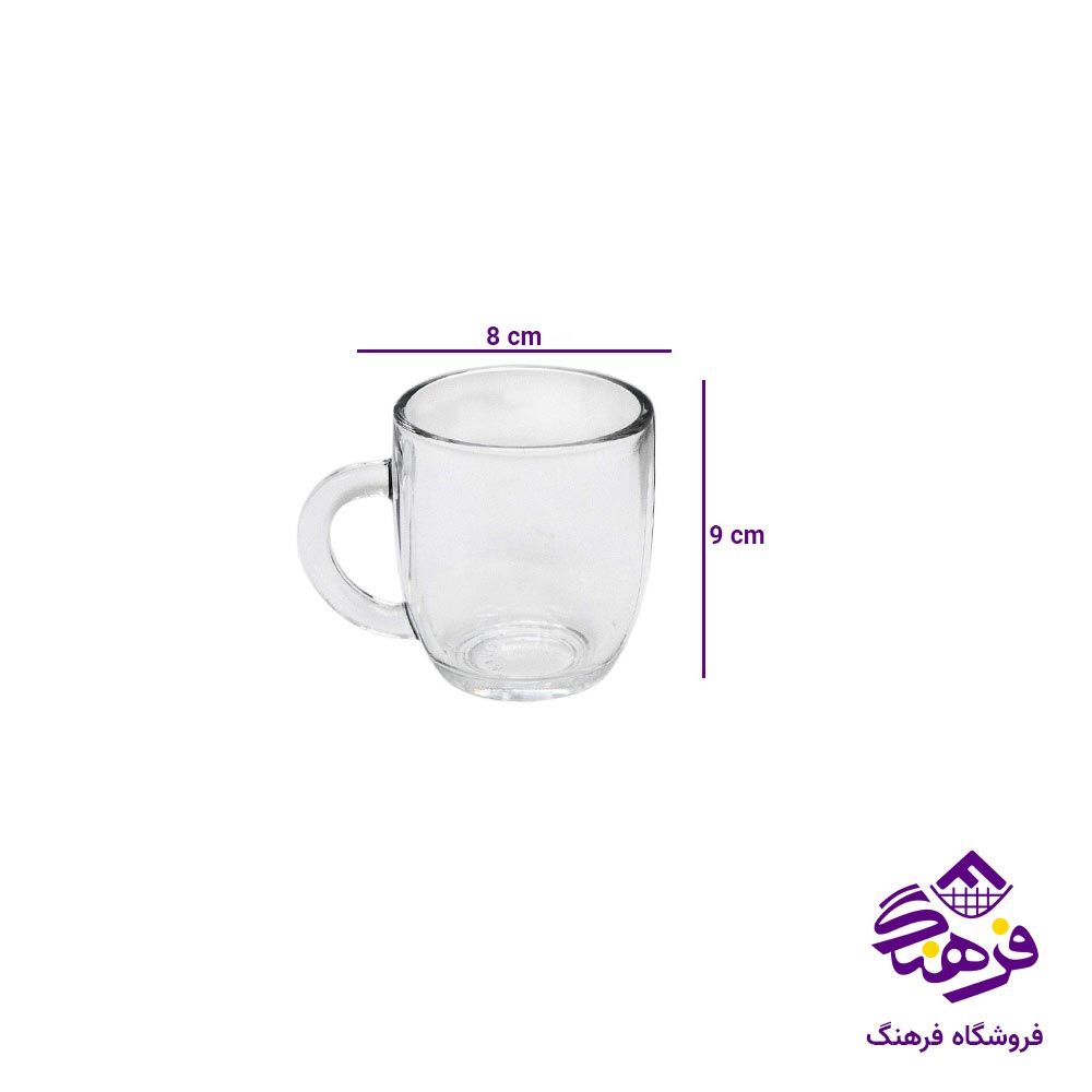  نیم لیوان پایه دار بلور کاوه مدل کاترینا (6عددی)