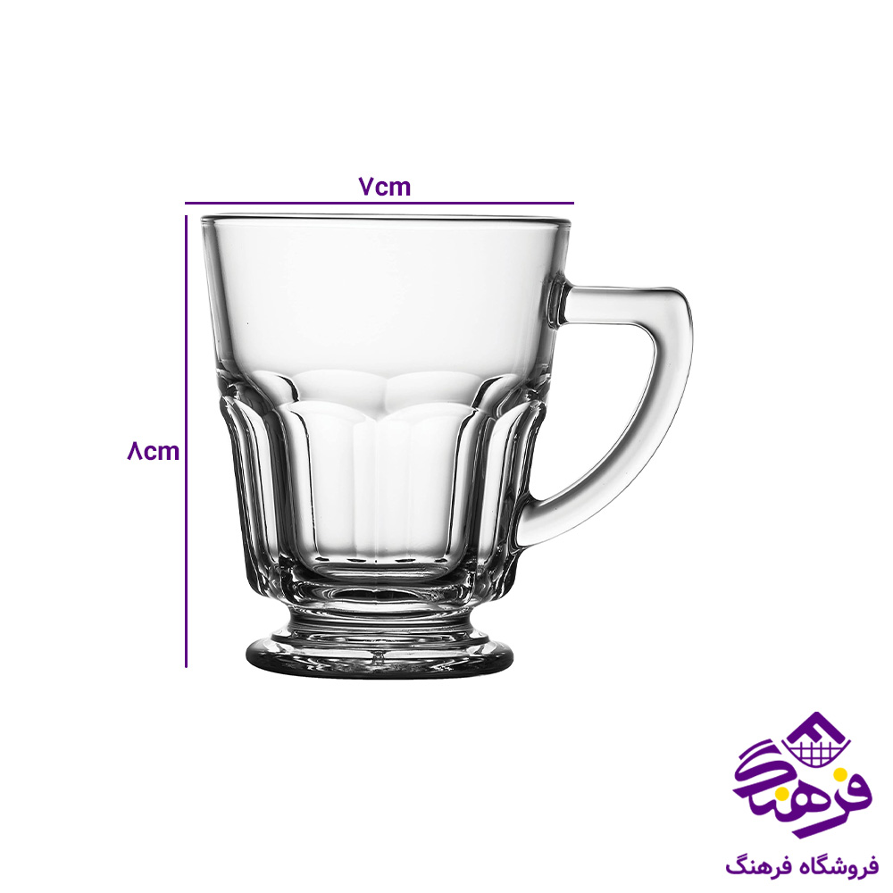نیم لیوان بوستون پایه دار کادو کاوه 6دک
