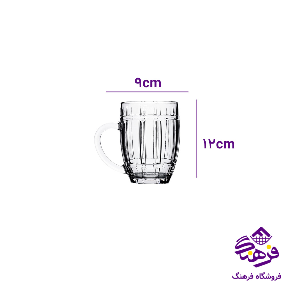 نيم ليوان بارل دسته دار کادو کاوه 6دک