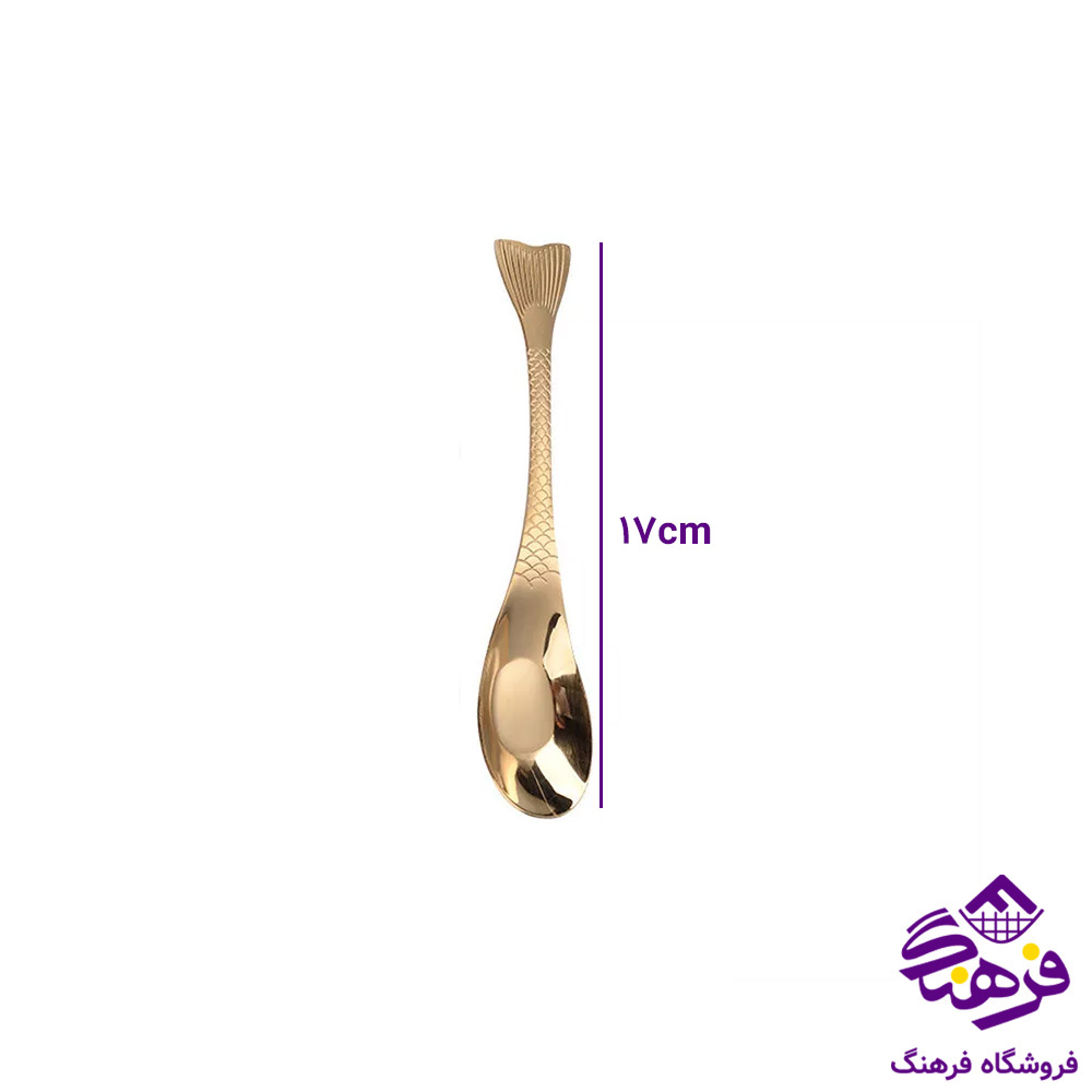 قاشق ماهی طلایی 16