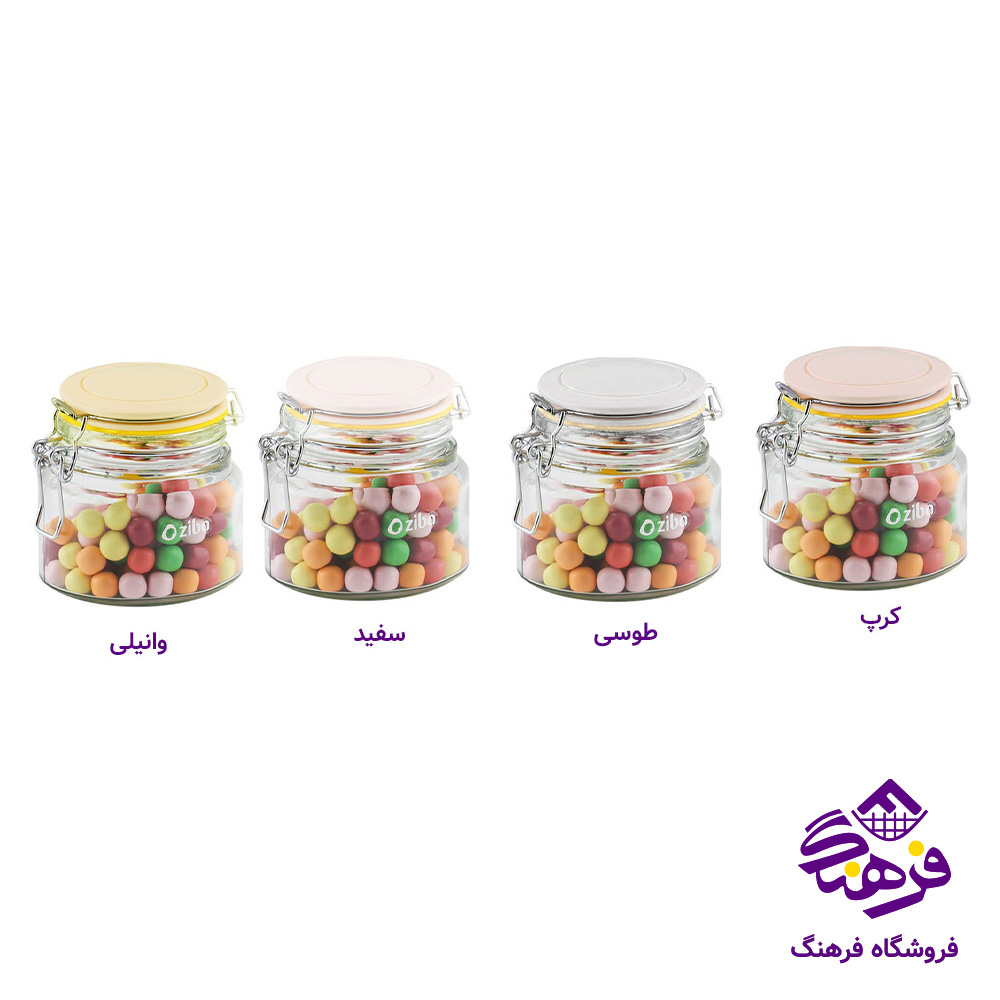 بانکه بیضی چفتی رنگین کمان سایز 5 زیبا
