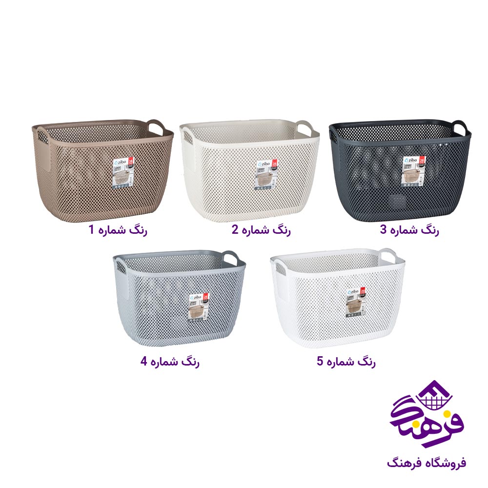 سبدرخت مستطیل 28 لیتری زیباسازان مدل هرمس