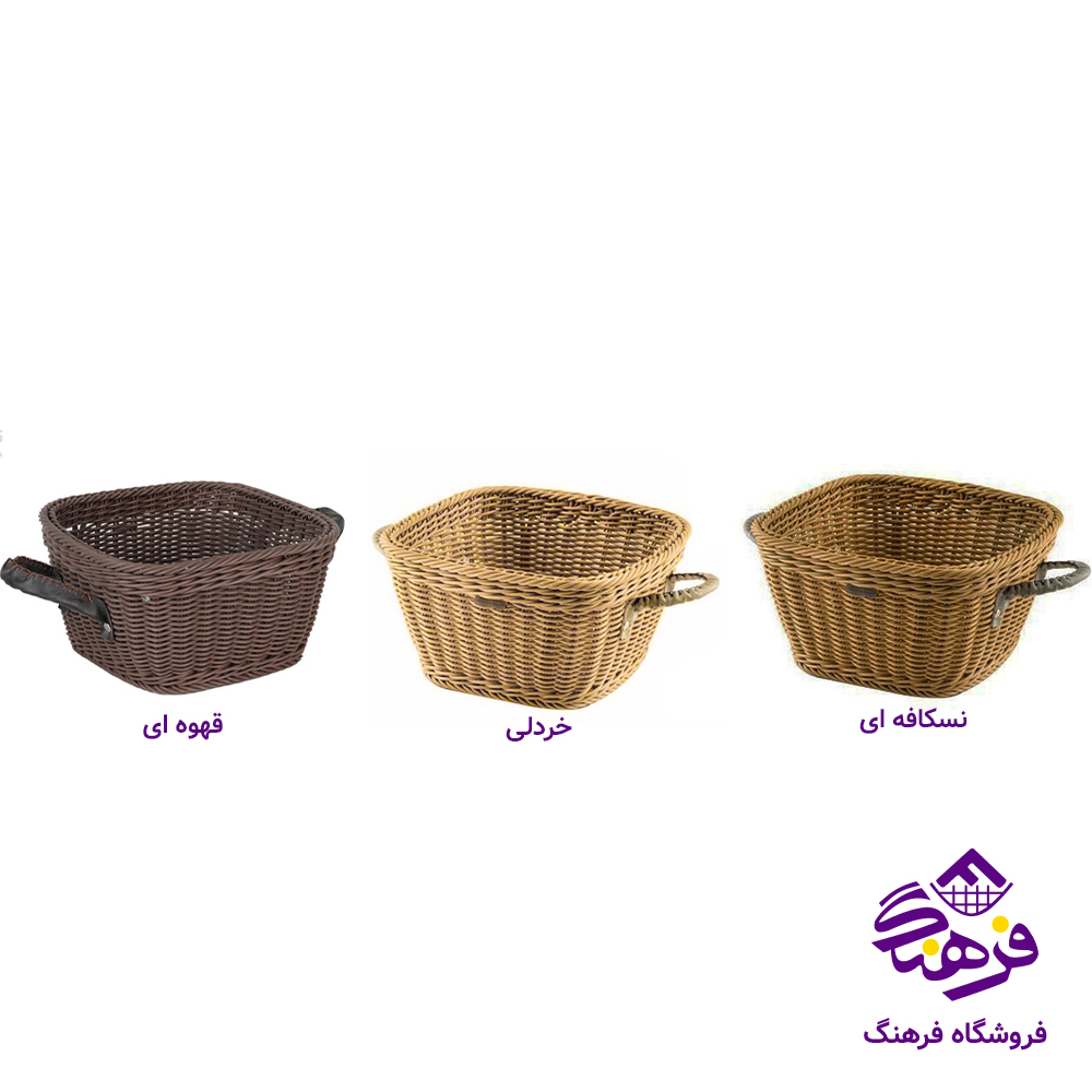 سبد بافت طرح چاواش سایز 3 زیبا