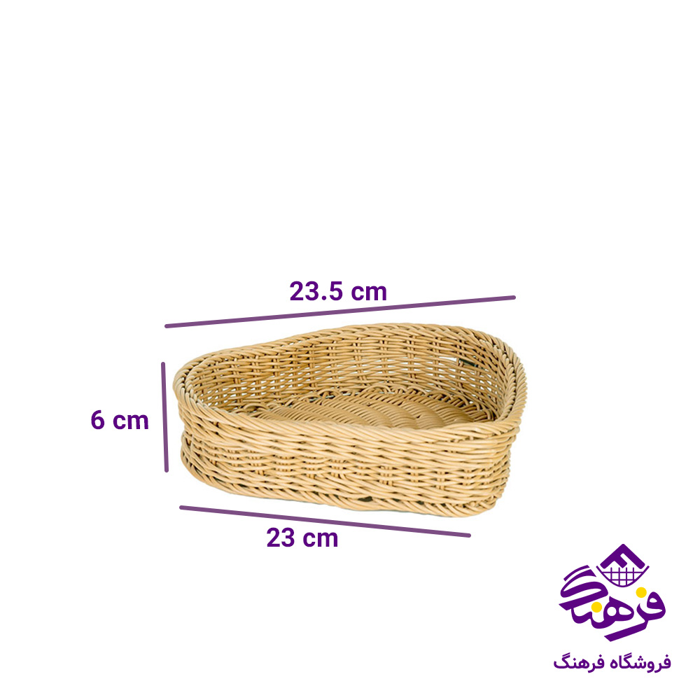 سبد بافت طرح ریناس سایز 3 زیبا