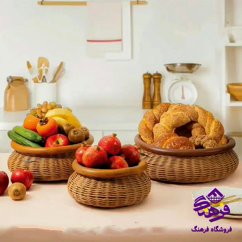 سبدبافت زيبا خوشه چين 3