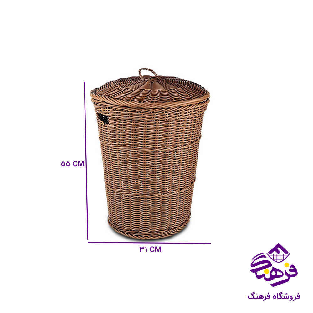 سبد رخت بافت طرح شمشاد زیبا