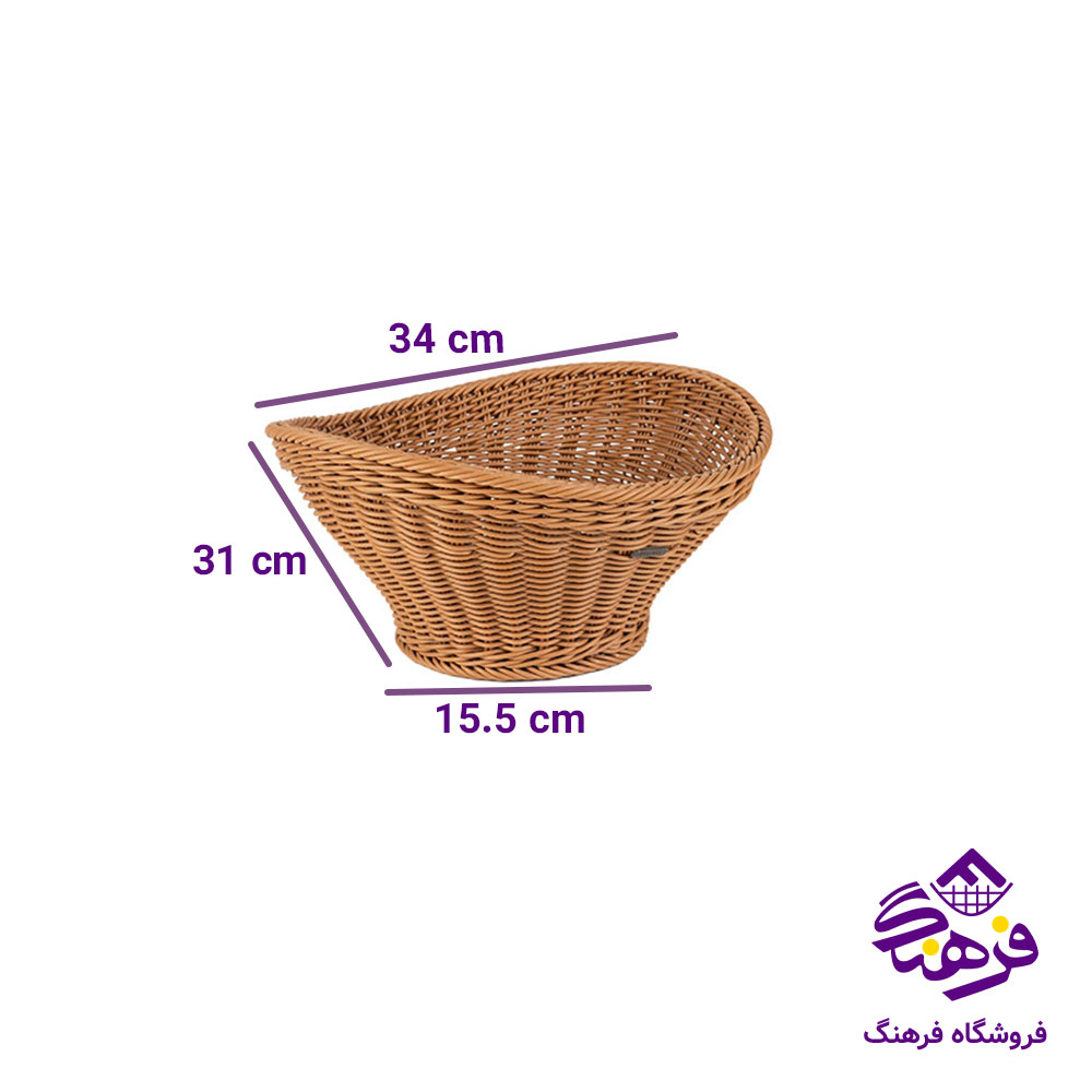 سبد بافت میوه طرح ساغر سایز 1 زیبا