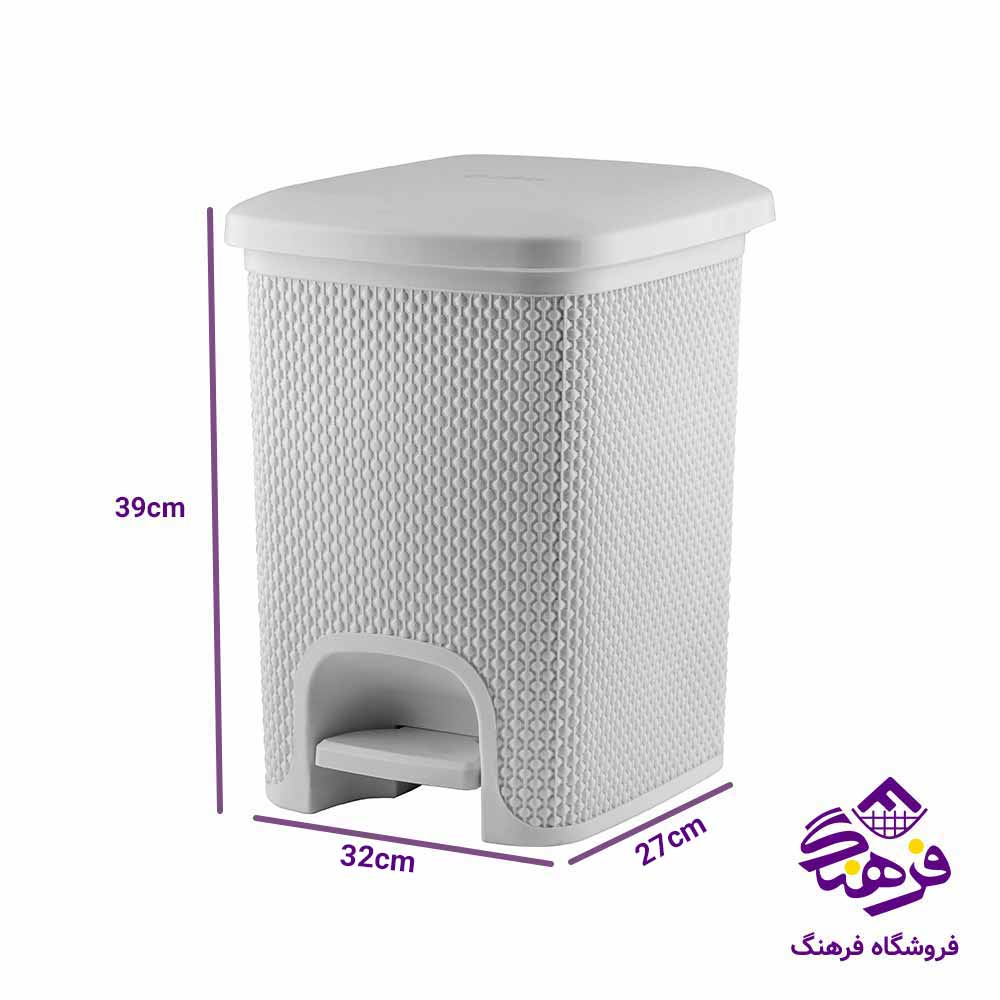 سطل پدالی زیباسازان مدل پازیریک سایز 1
