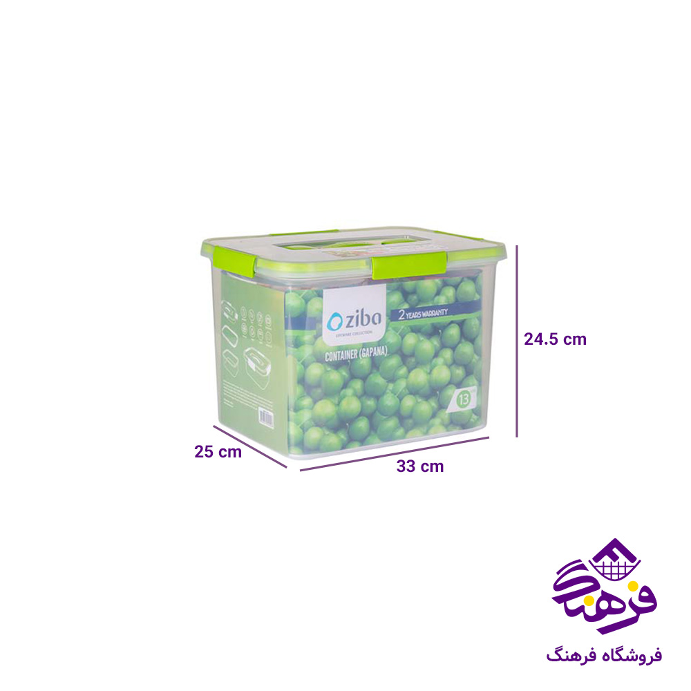 فريزري زيبا مستطيل 13ليتر گاپانا