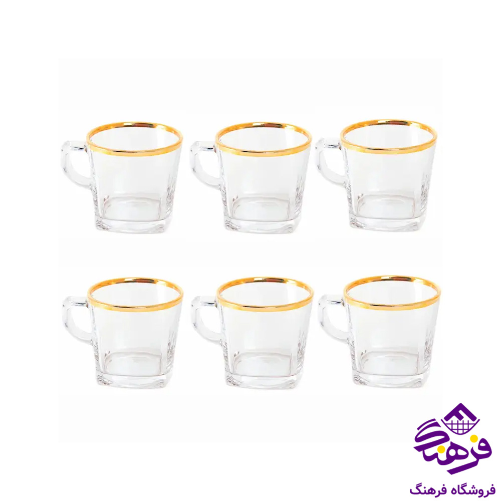 فنجان چین کار بلینک مکس 89 لب طلا