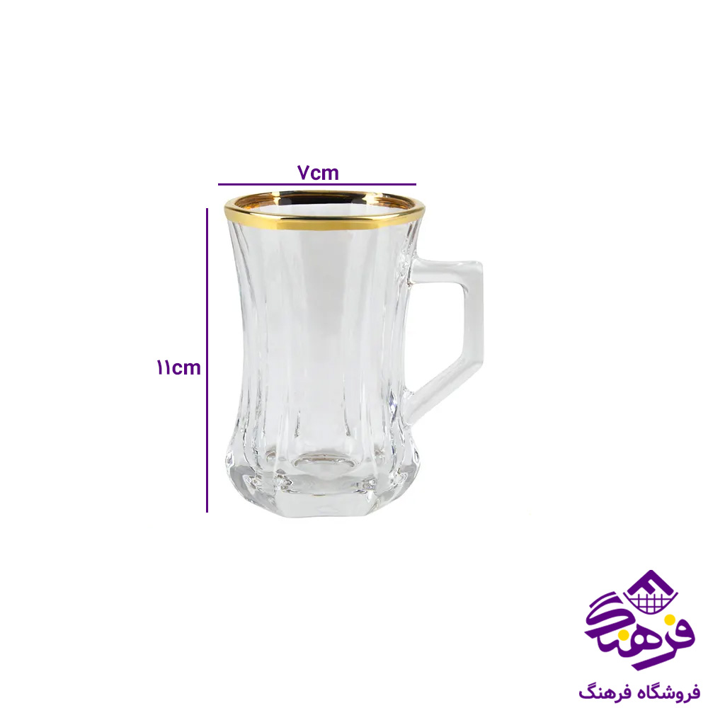 فنجان چین گلکسی بلینک مکس لب طلا