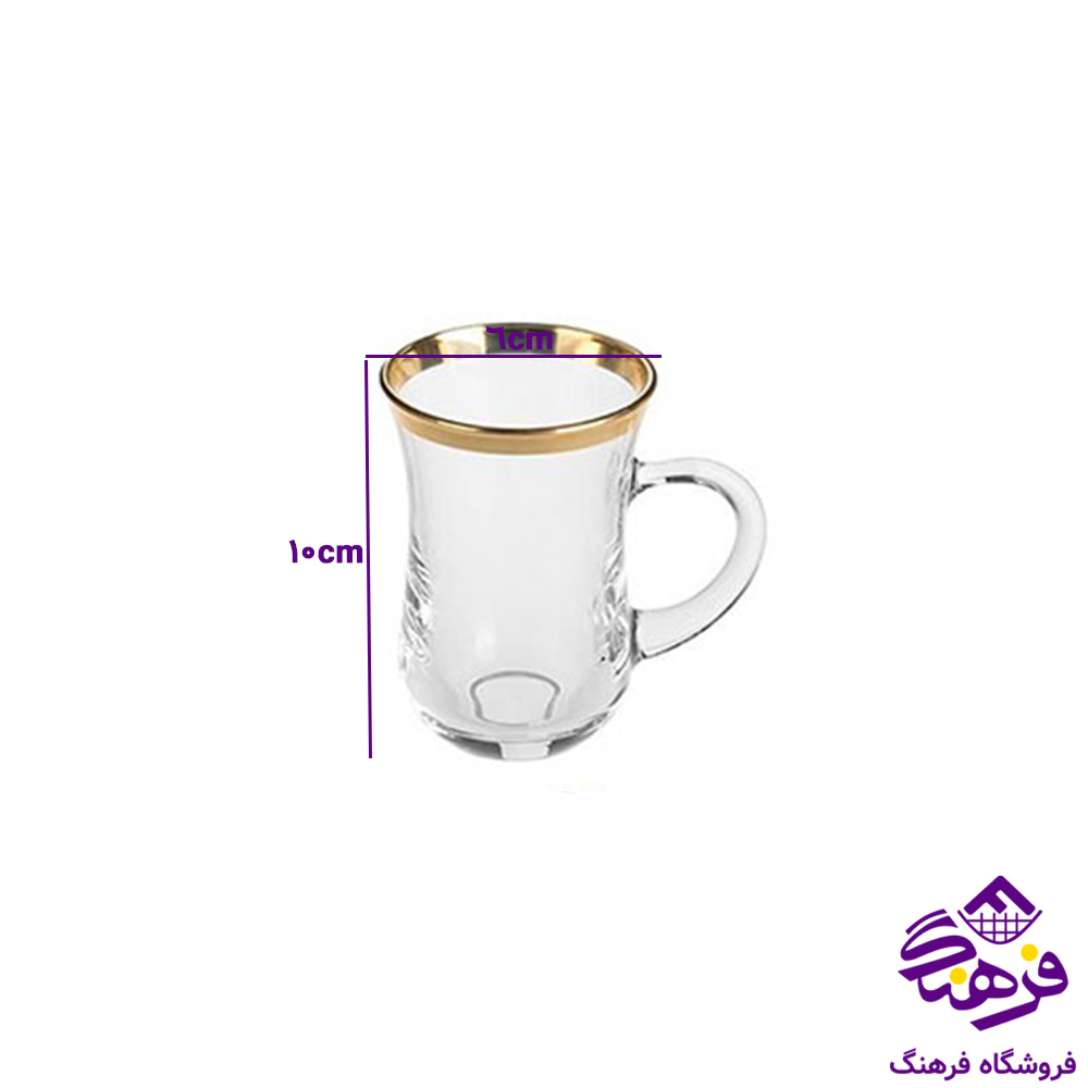 فنجان چین کی اف بلینک مکس 11 لب طلا