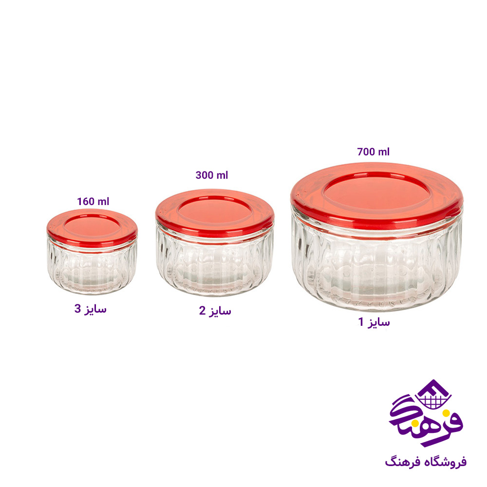 ظرف درب دار شاک شوکا بلند سایز 2 زیبا