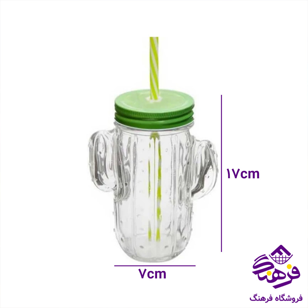 لیوان زیبا اسموتی کاکتوس