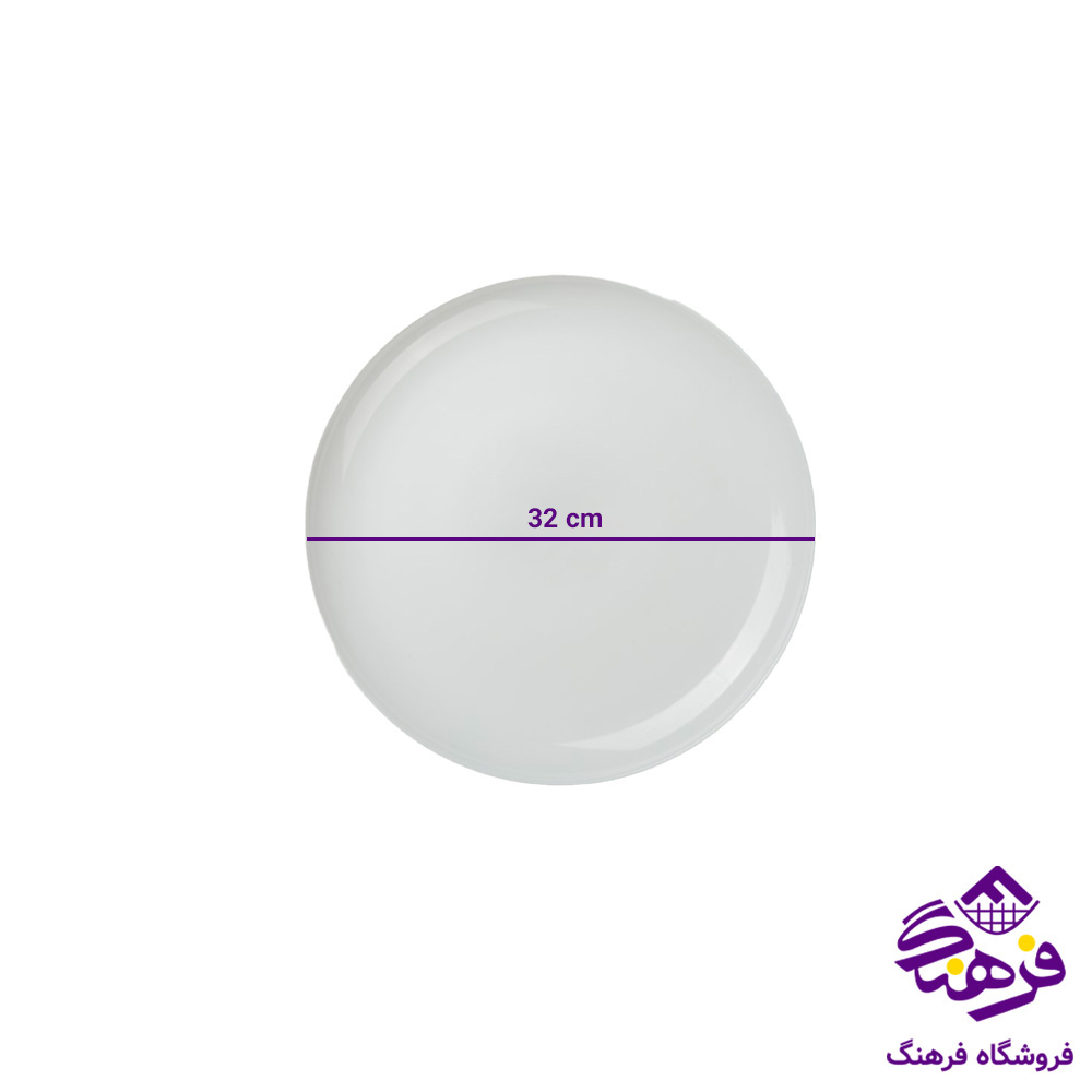 دیس گرد گلدن اپال مدل دیوالی سفید