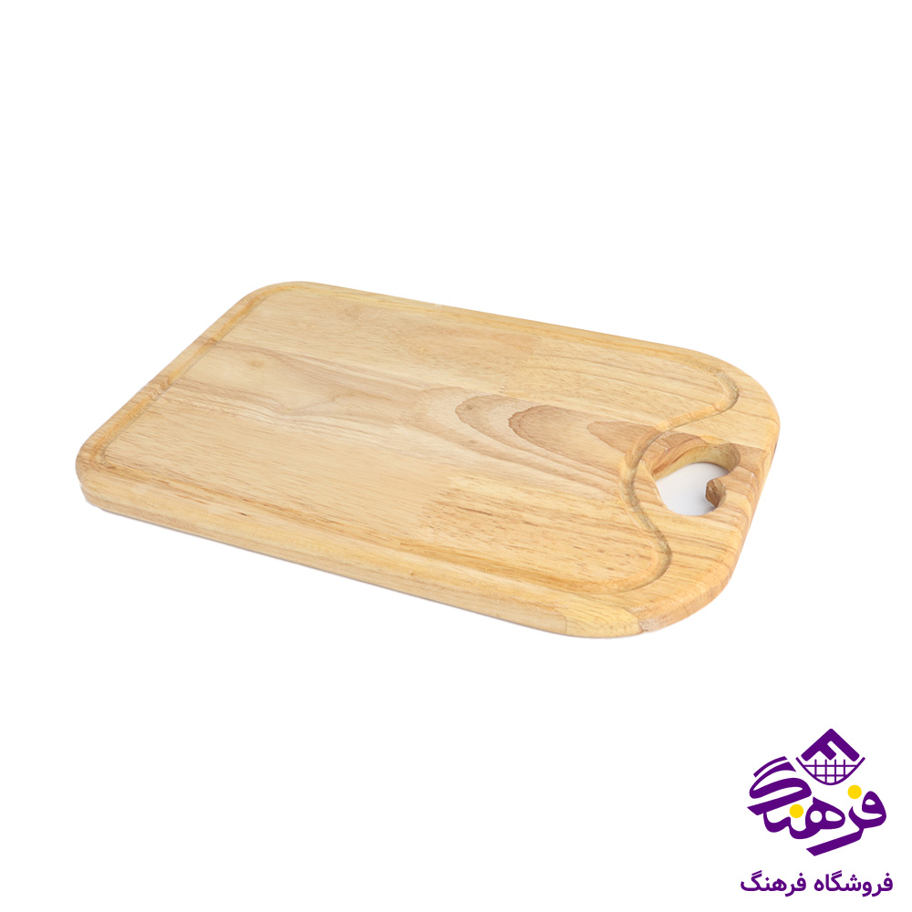 تخت گوشت کالچر چوبی دسته قلبی