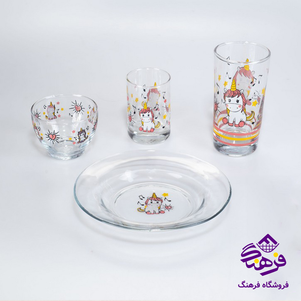 سرویس کودک کورالو 4پارچه چاپی کادو کاوه (6دک)